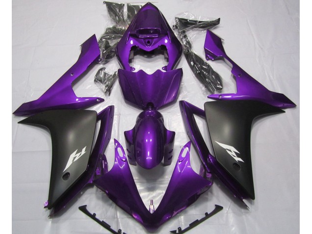 2007-2008 Gloss Purple and Black Yamaha R1 Motorcycle Fairing UK 2007-2008 Gloss Purple and Black Yamaha R1 Motorcycle Fairing UK