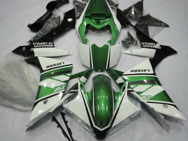 2007-2008 Gloss White and Green Yamaha R1 Motorcycle Fairing UK