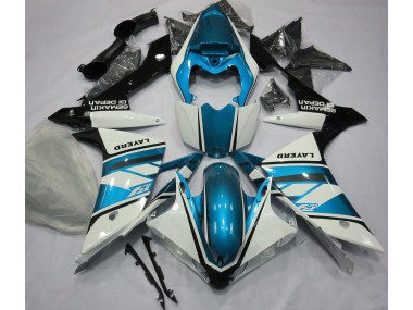 2007-2008 Gloss White and Light Blue Yamaha R1 Motorcycle Fairing UK