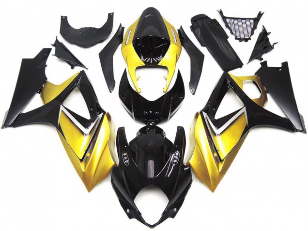2007-2008 Gold Yellow Custom OEM Style Suzuki GSXR 1000 Motorcycle Fairing UK