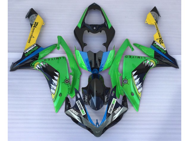2007-2008 Green Shark Yamaha R1 Motorcycle Fairing UK 2007-2008 Green Shark Yamaha R1 Motorcycle Fairing UK