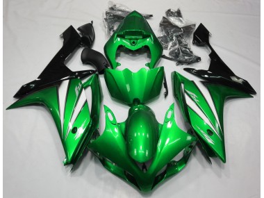 2007-2008 Green White and Black Yamaha R1 Motorcycle Fairing UK