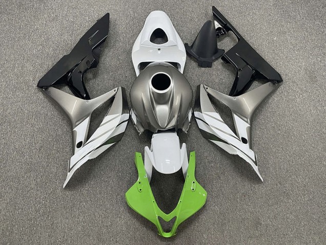 2007-2008 Green White and Grey Honda CBR600RR Motorcycle Fairing UK