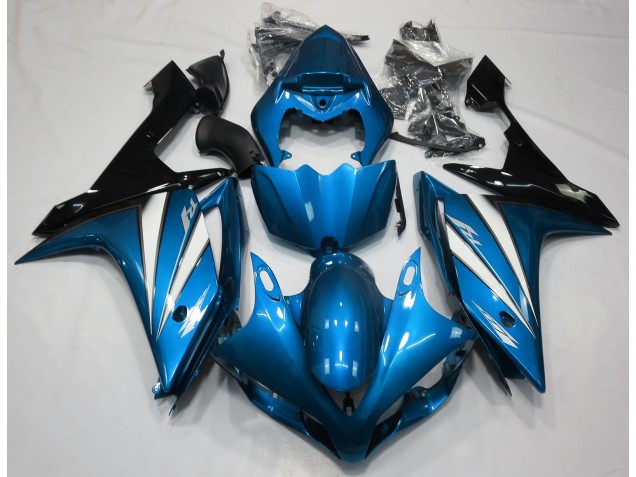 2007-2008 Light Blue White and Black Yamaha R1 Motorcycle Fairing UK 2007-2008 Light Blue White and Black Yamaha R1 Motorcycle Fairing UK