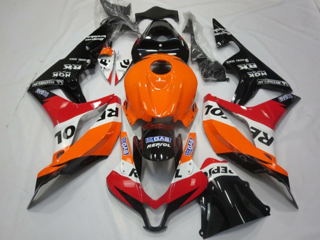 2007-2008 Light Orange Repsol Honda CBR600RR Motorcycle Fairing UK