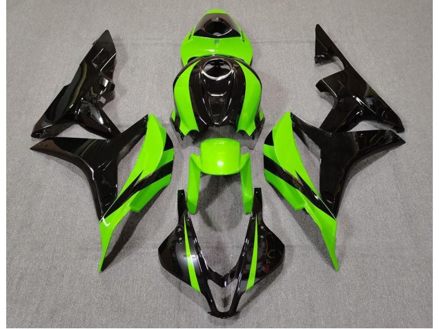 2007-2008 Lime Green and Black Honda CBR600RR Motorcycle Fairing UK