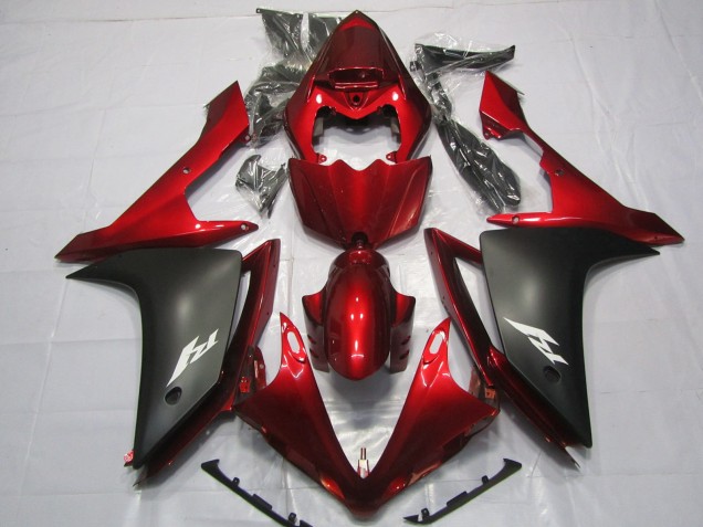 2007-2008 Maroon and Matte Yamaha R1 Motorcycle Fairing UK 2007-2008 Maroon and Matte Yamaha R1 Motorcycle Fairing UK