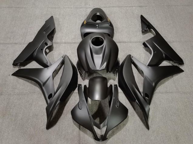 2007-2008 Matte Black Gold Decals Honda CBR600RR Motorcycle Fairing UK