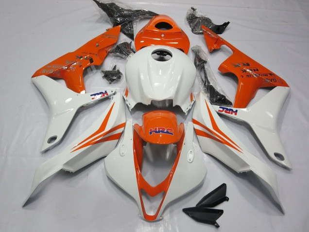 2007-2008 Orange and White HRC- CBR600RR 07-08 Honda CBR600RR Motorcycle Fairing UK