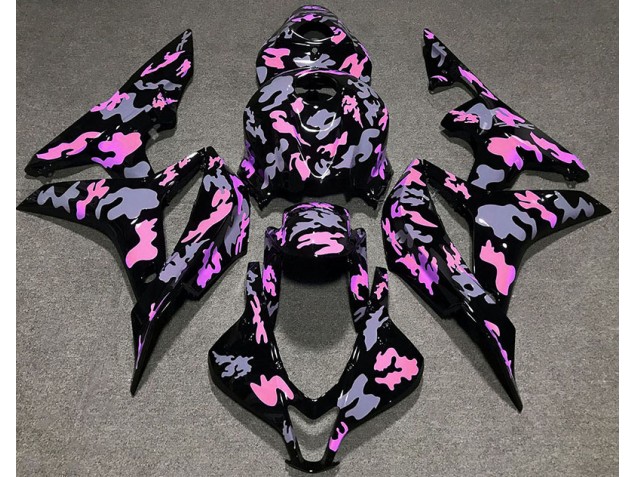 2007-2008 Pink and Gray Camouflage Honda CBR600RR Motorcycle Fairing UK 2007-2008 Pink and Gray Camouflage Honda CBR600RR Motorcycle Fairing UK