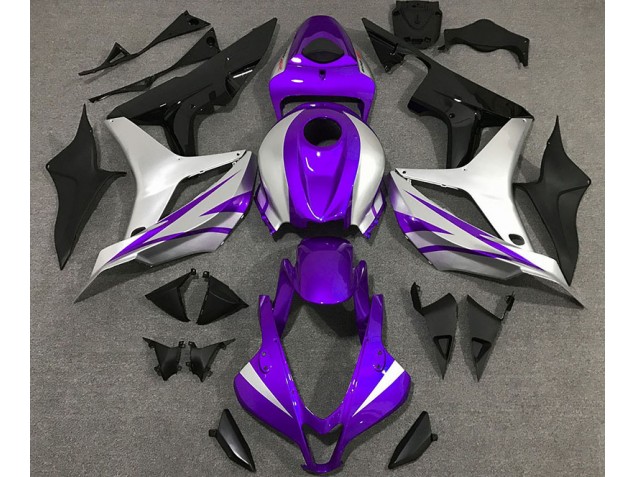 2007-2008 Purple and Silver OEM Style Honda CBR600RR Motorcycle Fairing UK 2007-2008 Purple and Silver OEM Style Honda CBR600RR Motorcycle Fairing UK