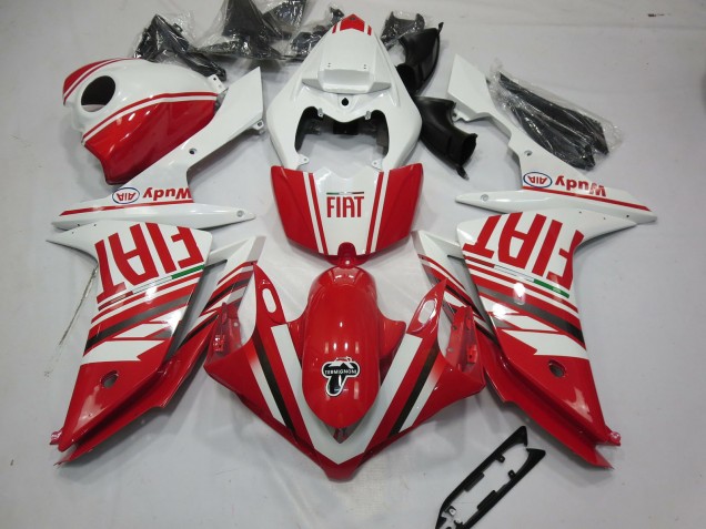 2007-2008 Red Fiat Yamaha R1 Motorcycle Fairing UK 2007-2008 Red Fiat Yamaha R1 Motorcycle Fairing UK