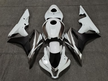 2007-2008 White Graphite and Black Honda CBR600RR Motorcycle Fairing UK