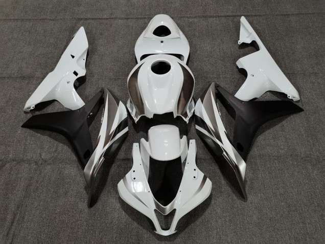 2007-2008 White Graphite and Black Honda CBR600RR Motorcycle Fairing UK 2007-2008 White Graphite and Black Honda CBR600RR Motorcycle Fairing UK