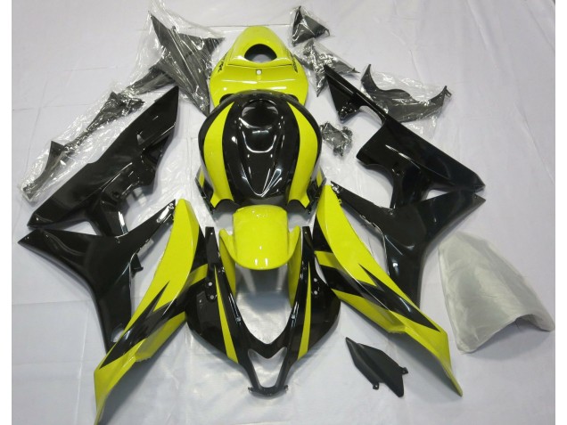 2007-2008 Yellow and Black OEM Design Honda CBR600RR Motorcycle Fairing UK