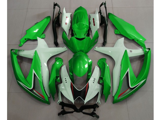 2008-2010 Gloss Green & White Suzuki GSXR 600-750 Motorcycle Fairing UK 2008-2010 Gloss Green & White Suzuki GSXR 600-750 Motorcycle Fairing UK