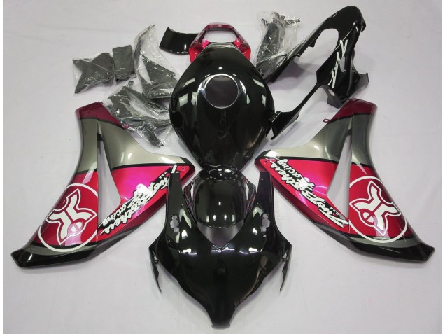 2008-2011 Candy Red on Black Custom Honda CBR1000RR Motorcycle Fairing UK 2008-2011 Candy Red on Black Custom Honda CBR1000RR Motorcycle Fairing UK