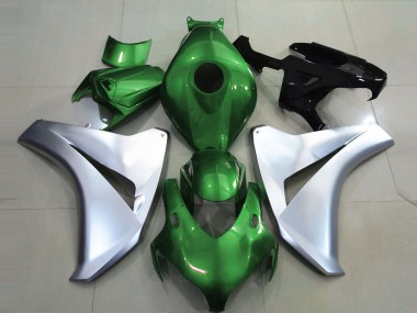 2008-2011 Gloss Green and Silver Honda CBR1000RR Motorcycle Fairing UK