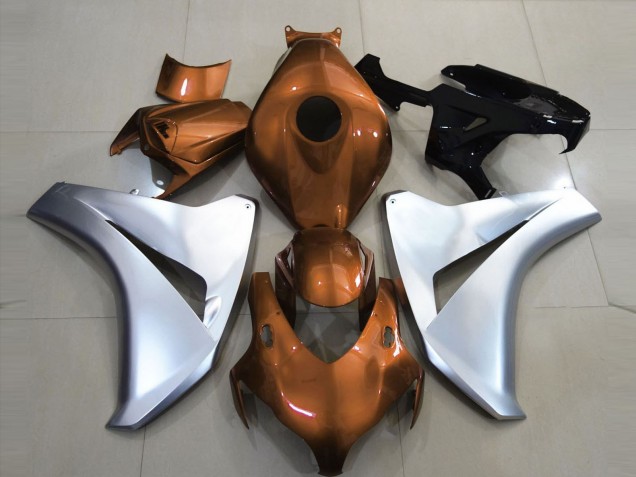 2008-2011 Gloss Orange and Silver Honda CBR1000RR Motorcycle Fairing UK 2008-2011 Gloss Orange and Silver Honda CBR1000RR Motorcycle Fairing UK