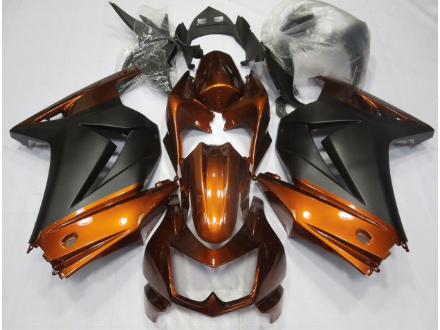 2008-2013 Orange and Matte Black Kawasaki Ninja 250 Motorcycle Fairing UK 2008-2013 Orange and Matte Black Kawasaki Ninja 250 Motorcycle Fairing UK