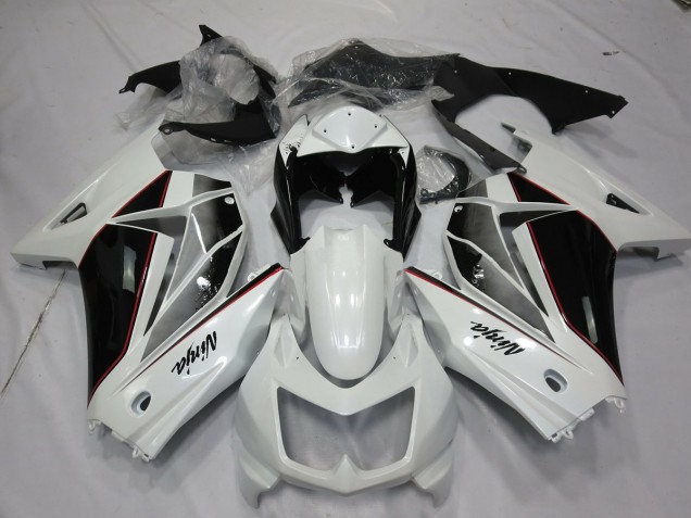 2008-2013 White and Black Kawasaki Ninja 250 Motorcycle Fairing UK 2008-2013 White and Black Kawasaki Ninja 250 Motorcycle Fairing UK