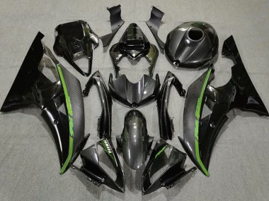 2008-2016 Carbon Fiber & Green Yamaha R6 Motorcycle Fairing UK