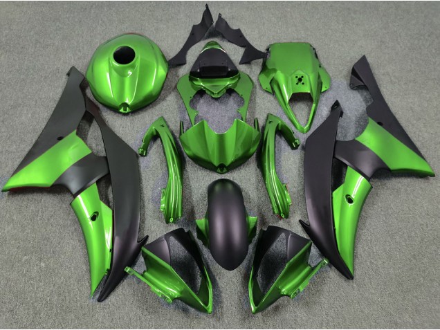 2008-2016 Green and Matte Black Yamaha R6 Motorcycle Fairing UK