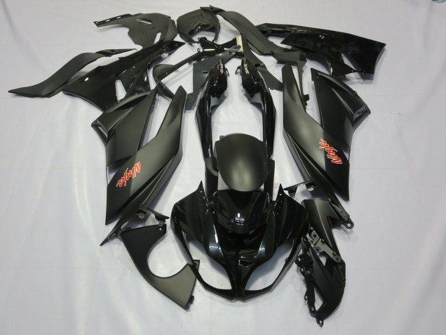 2009-2012 Black Kawasaki ZX6R Motorcycle Fairing UK 2009-2012 Black Kawasaki ZX6R Motorcycle Fairing UK