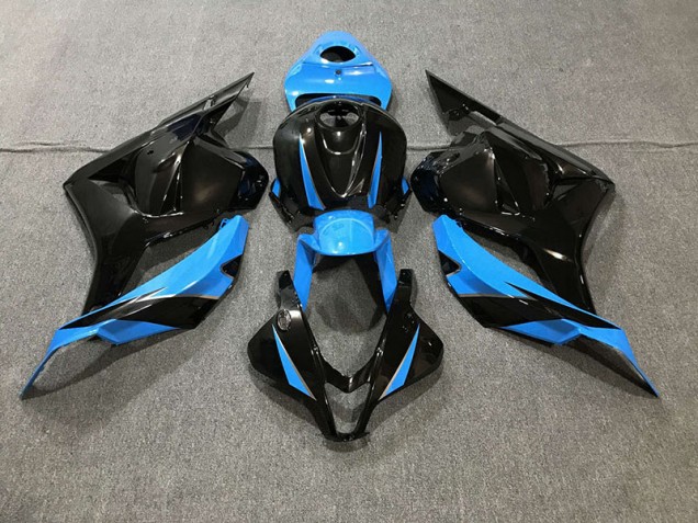 2009-2012 Gloss Black & Sky Blue Honda CBR600RR Motorcycle Fairing UK