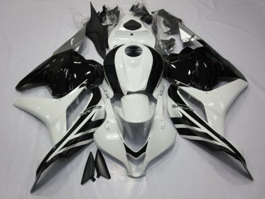 2009-2012 Gloss Black and White Honda CBR600RR Motorcycle Fairing UK