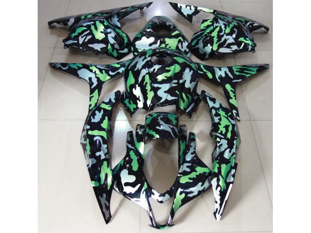 2009-2012 Green Snow Camo Honda CBR600RR Motorcycle Fairing UK 2009-2012 Green Snow Camo Honda CBR600RR Motorcycle Fairing UK