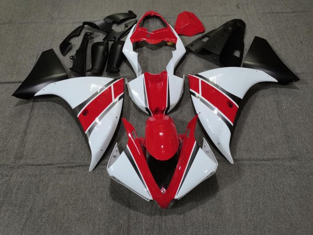 2009-2012 Red White Yamaha R1 Motorcycle Fairing UK