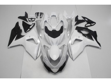 2009-2016 Gloss White and Silver Suzuki GSXR 1000 Motorcycle Fairing UK