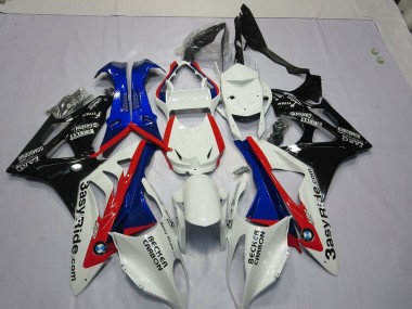 2009-2016 White Blue BMW S1000RR Motorcycle Fairing UK