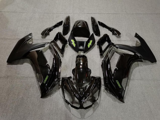 2012-2016 Black and Green Kawasaki Ninja 650R Motorcycle Fairing UK
