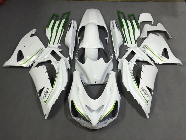 2012-2019 Pearl White Custom Kawasaki ZX14R Motorcycle Fairing UK