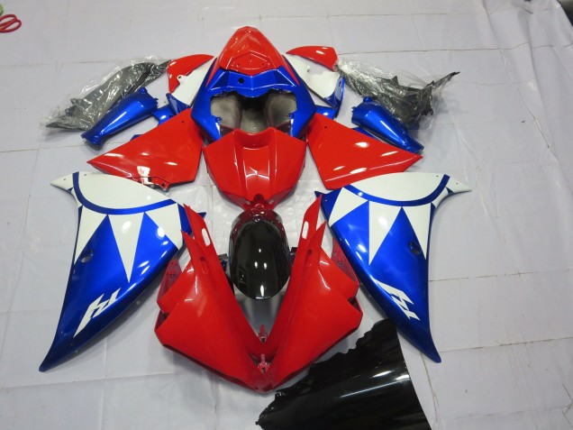 2013-2014 Red Blue and White Yamaha R1 Motorcycle Fairing UK 2013-2014 Red Blue and White Yamaha R1 Motorcycle Fairing UK