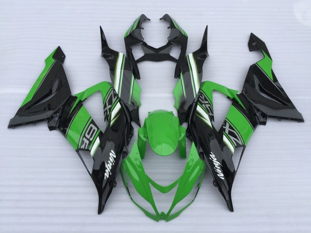 2013-2018 Green and Black High Gloss Kawasaki ZX6R Motorcycle Fairing UK