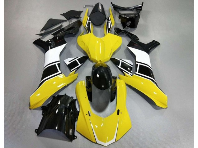 2015-2019 Gloss Yellow White and Black Yamaha R1 Motorcycle Fairing UK 2015-2019 Gloss Yellow White and Black Yamaha R1 Motorcycle Fairing UK