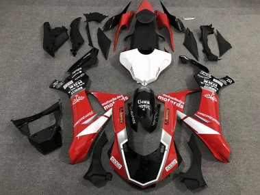 2015-2019 Red Black and White Custom Style Gloss Yamaha R1 Motorcycle Fairing UK