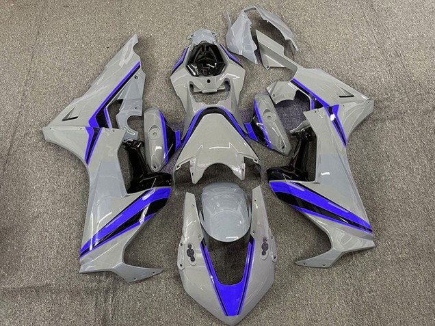 2017-2019 Nardo with Blue Stripes Honda CBR1000RR Motorcycle Fairing UK 2017-2019 Nardo with Blue Stripes Honda CBR1000RR Motorcycle Fairing UK